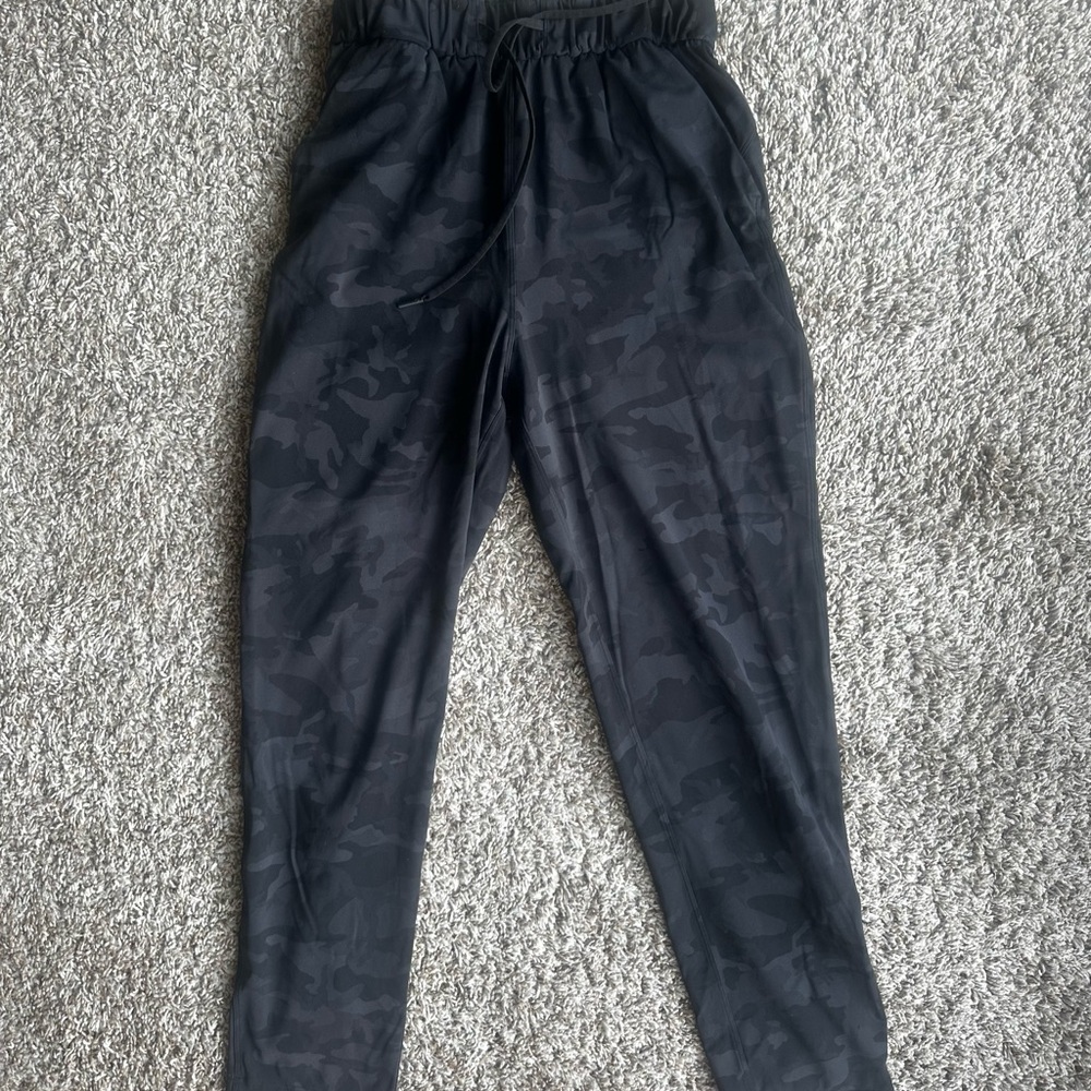 Black Camouflage Jogger Pants